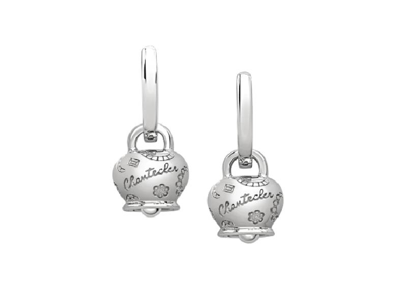 WHITE GOLD 9KT CAMPANELLA EARRINGS  SUAMEM CHANTECLER 40603